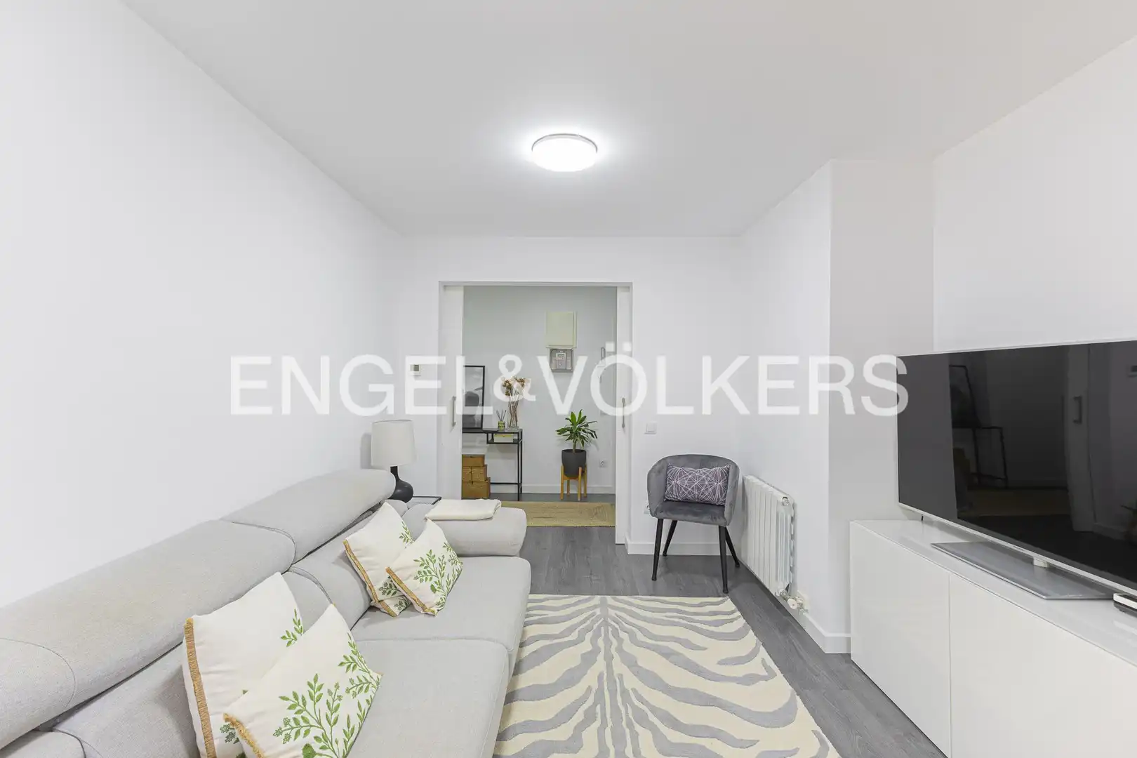 Sala d'estar de Pis en venda en Barcelona amb Aire condicionat, Calefacció i Parquet