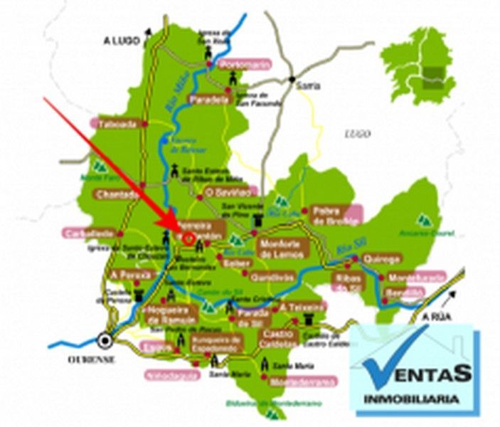 Exterior view of House or chalet for sale in Pantón  with Furnished and Washing machine