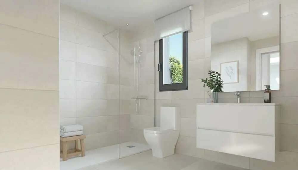 Badezimmer von Country house zum Verkauf in Llucmajor mit Klimaanlage, Heizung und Terrasse