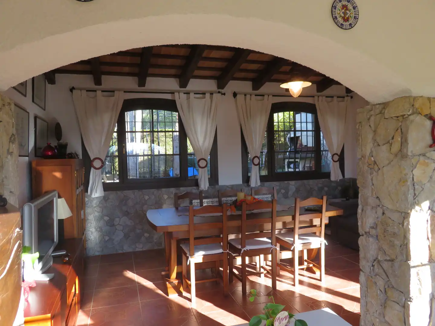 Comedor de Casa adosada en venta en L'Estartit con Aire acondicionado, Calefacción y Jardín privado