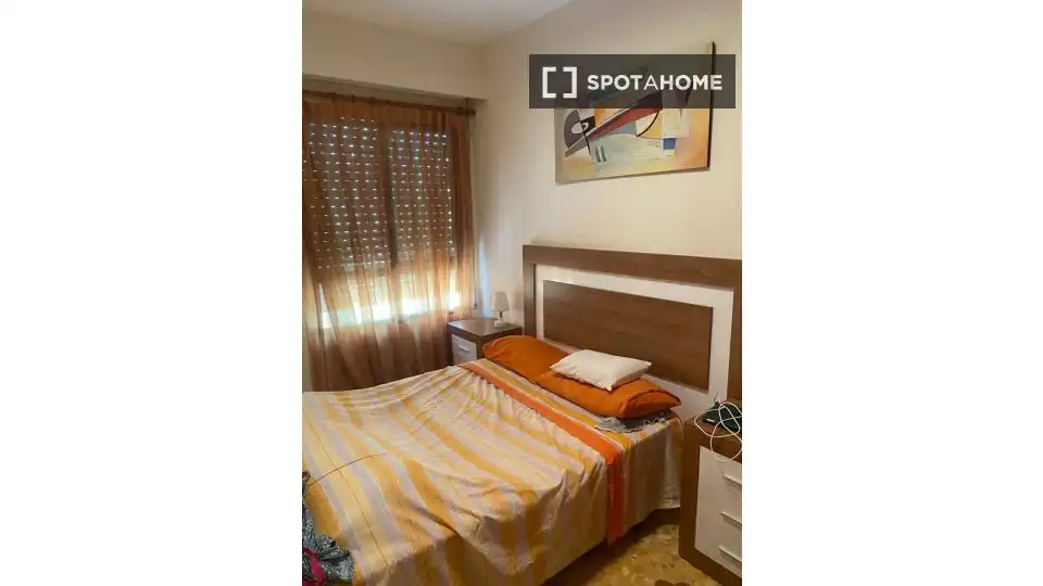 Bedroom of Flat for rent in Sueca  with Air Conditioner, Heating and Furnished