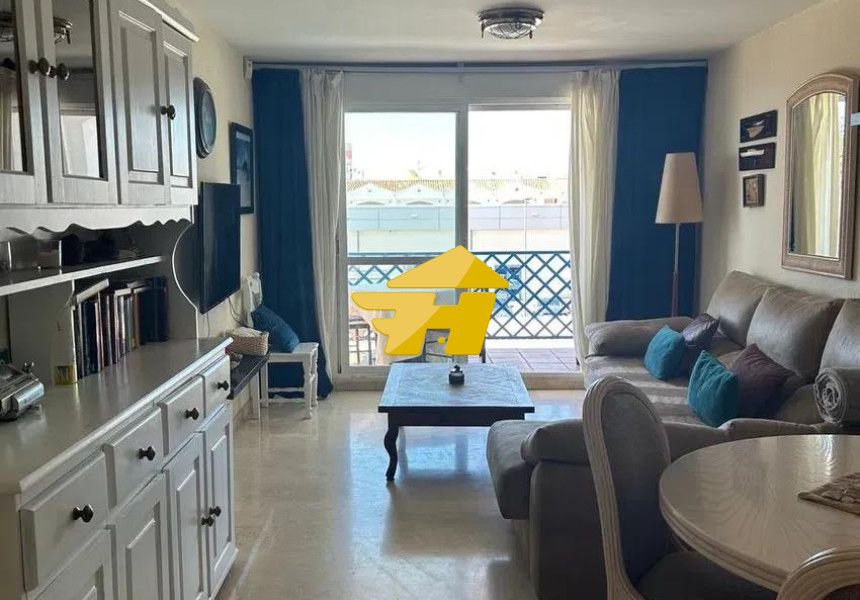 Living room of Flat to rent in Mijas  with Air Conditioner, Private garden and Swimming Pool