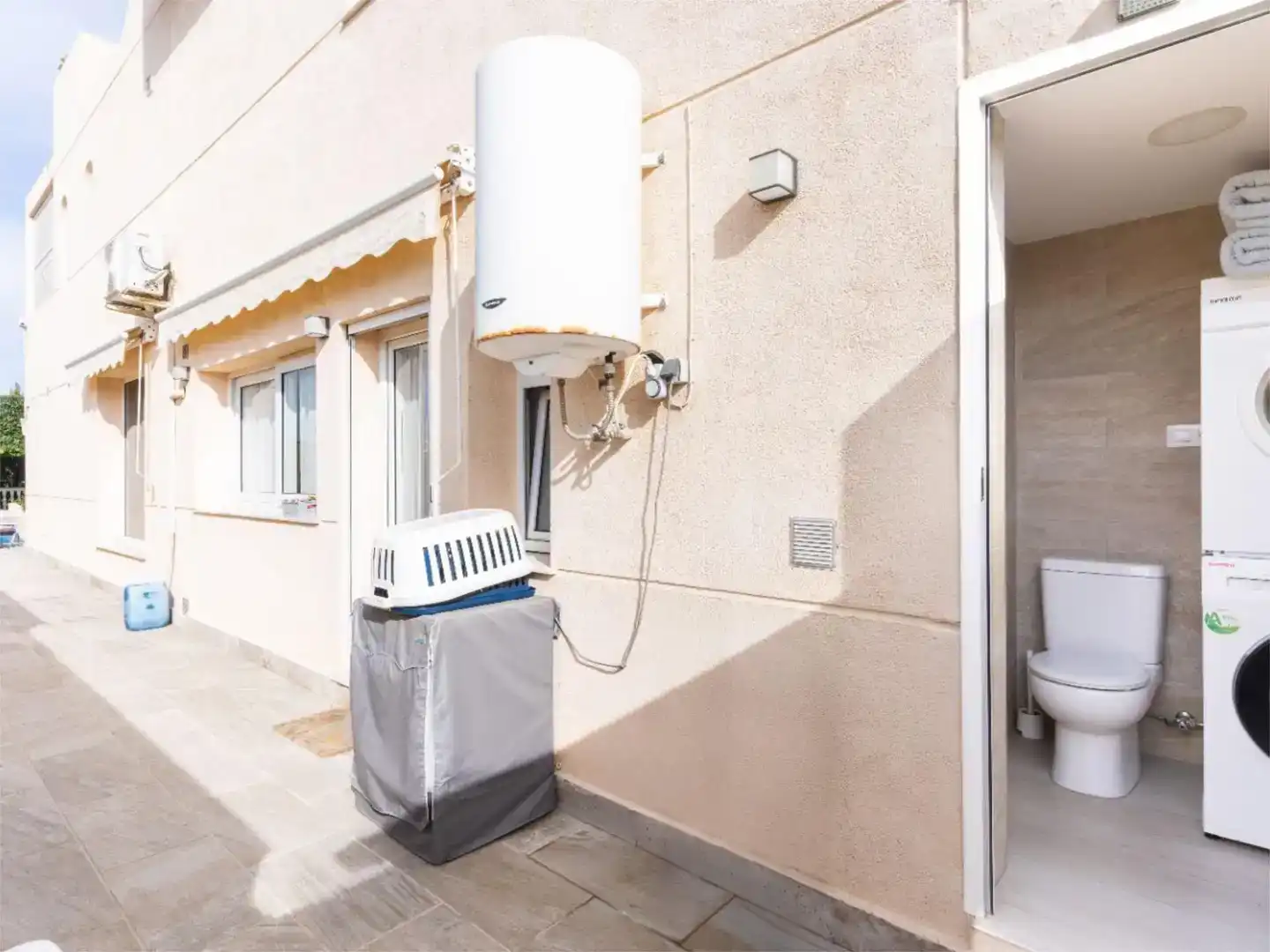Vista exterior de Piso en venta en Garrucha con Aire acondicionado, Jardín privado y Trastero