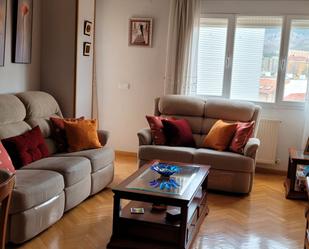 Living room of Flat to rent in Cuenca Capital  with Heating, Parquet flooring and Furnished