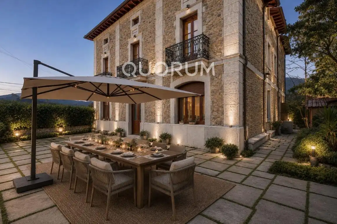 Terraza de Casa adosada en venta en Arrankudiaga / Zollo con Calefacción, Amueblado y Balcón