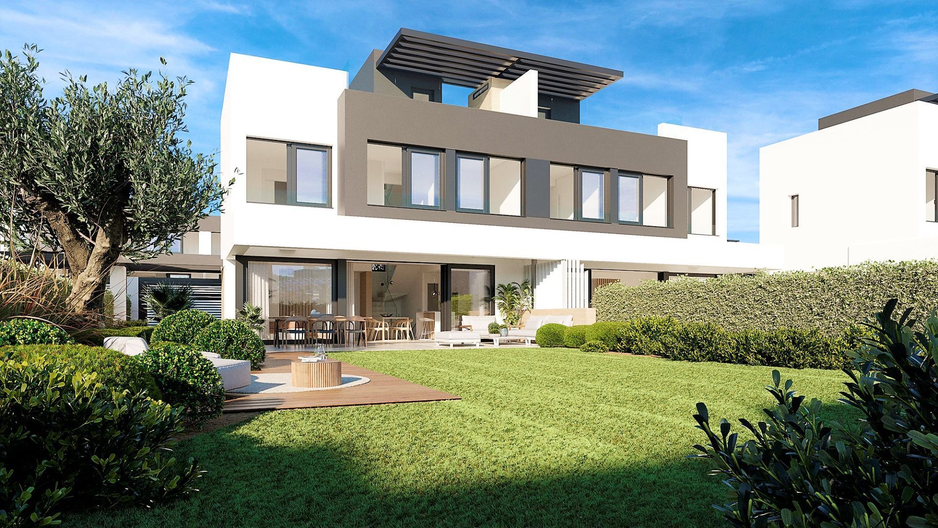 Garden of Single-family semi-detached for sale in Estepona  with Air Conditioner, Heating and Private garden
