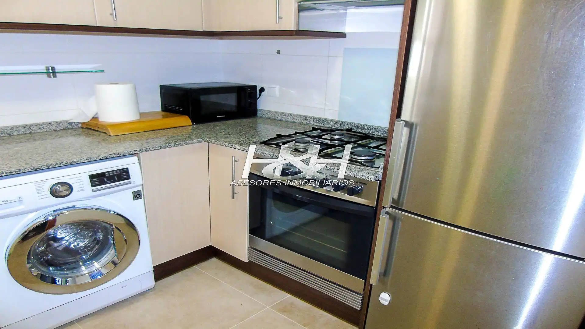 Cocina de Dúplex de alquiler en Burjassot con Aire acondicionado, Calefacción y Terraza