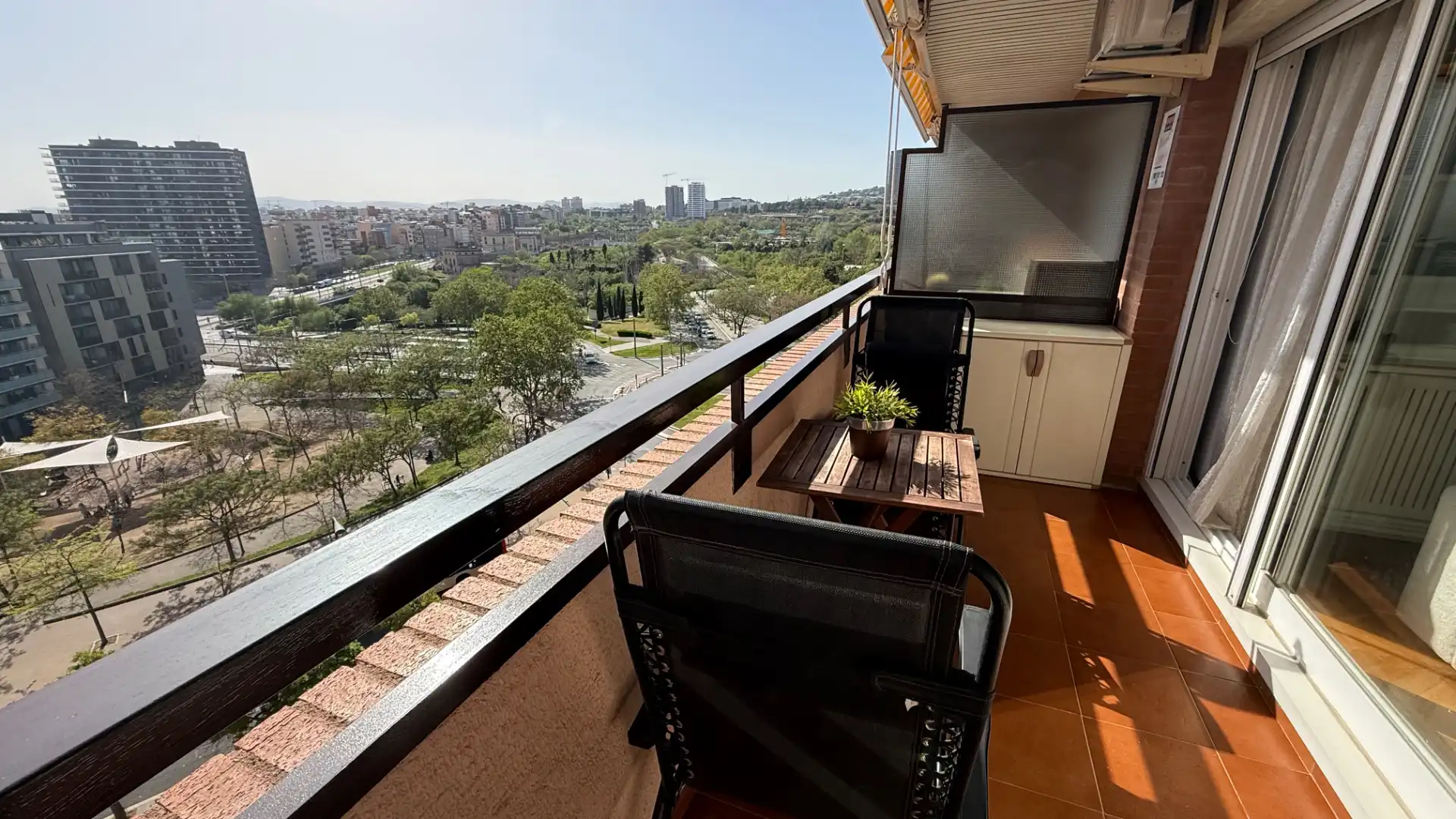 Balcony of Flat for sale in Barcelona  with Air Conditioner, Heating and Parquet flooring