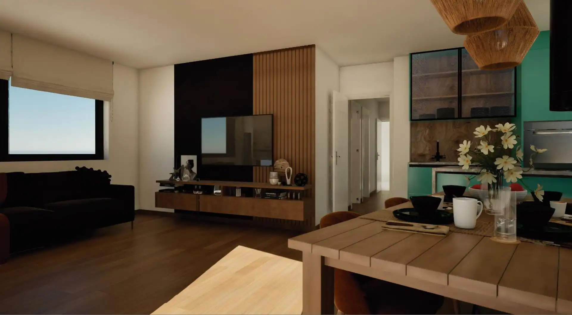 Wohnzimmer von Erdgeschoss zum Verkauf in Mataró mit Klimaanlage und Heizung