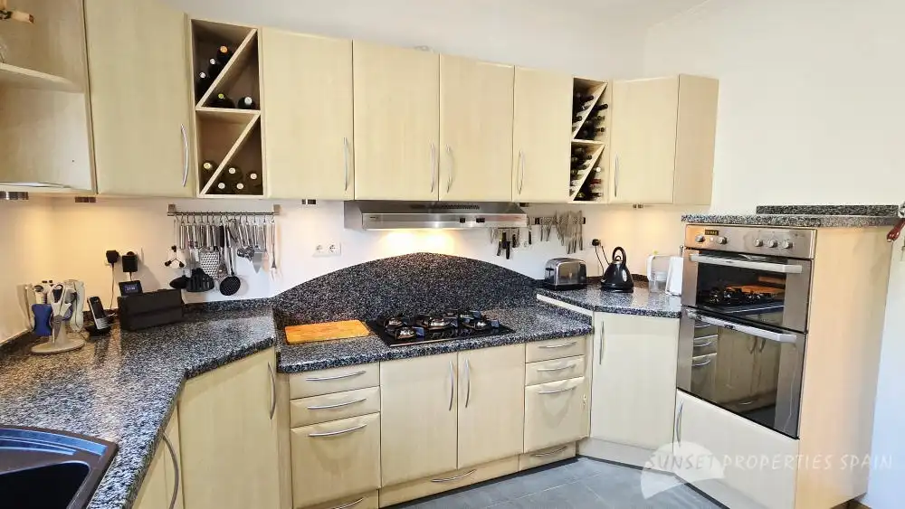 Kitchen of Houses for sale in Cómpeta  with Air Conditioner, Private garden and Swimming Pool