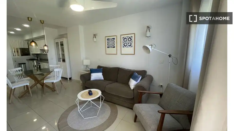 Living room of Apartments for share in Mijas  with Air Conditioner, Heating and Terrace