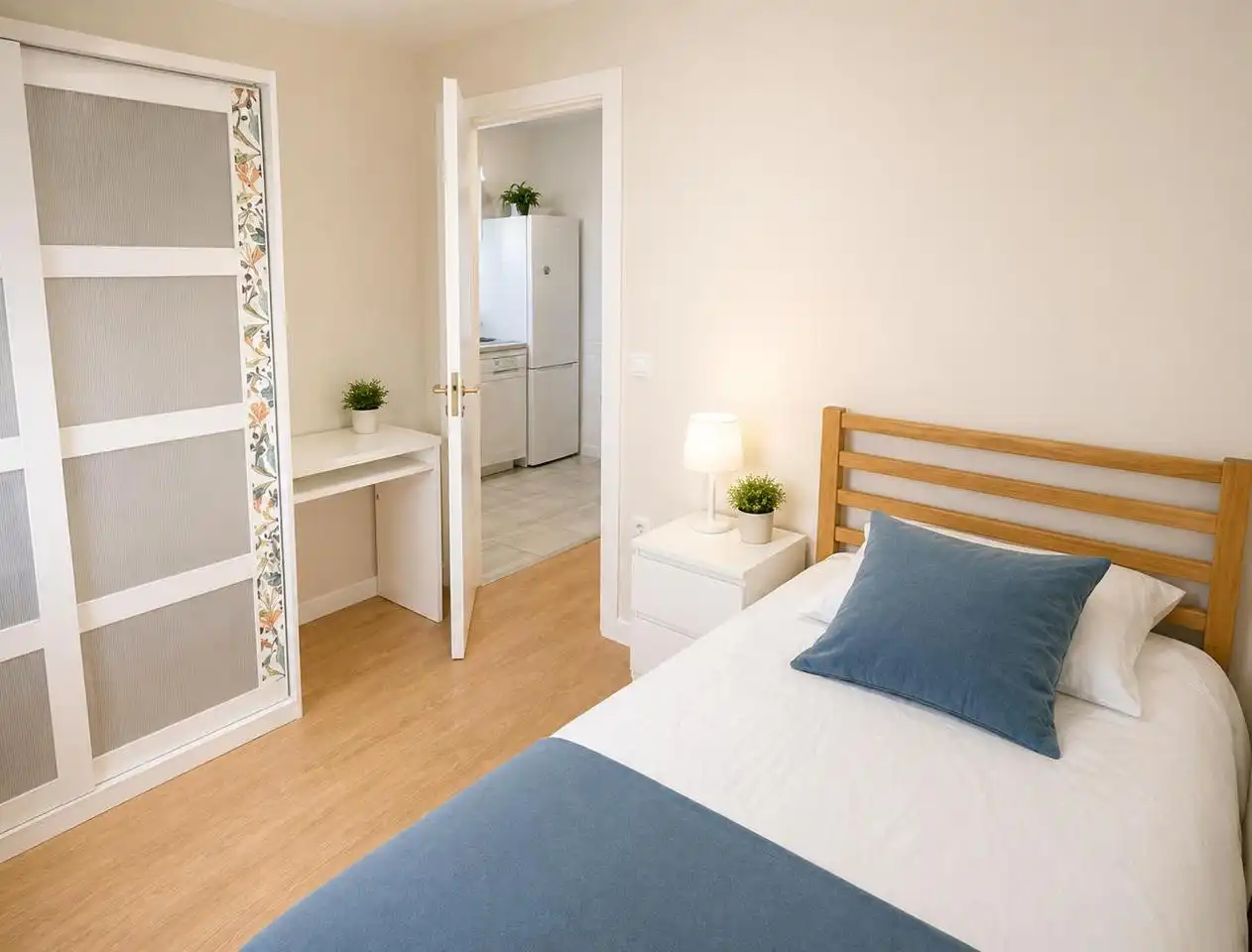 Schlafzimmer von Wohnung zum Verkauf in Madrid mit Klimaanlage, Heizung und Terrasse