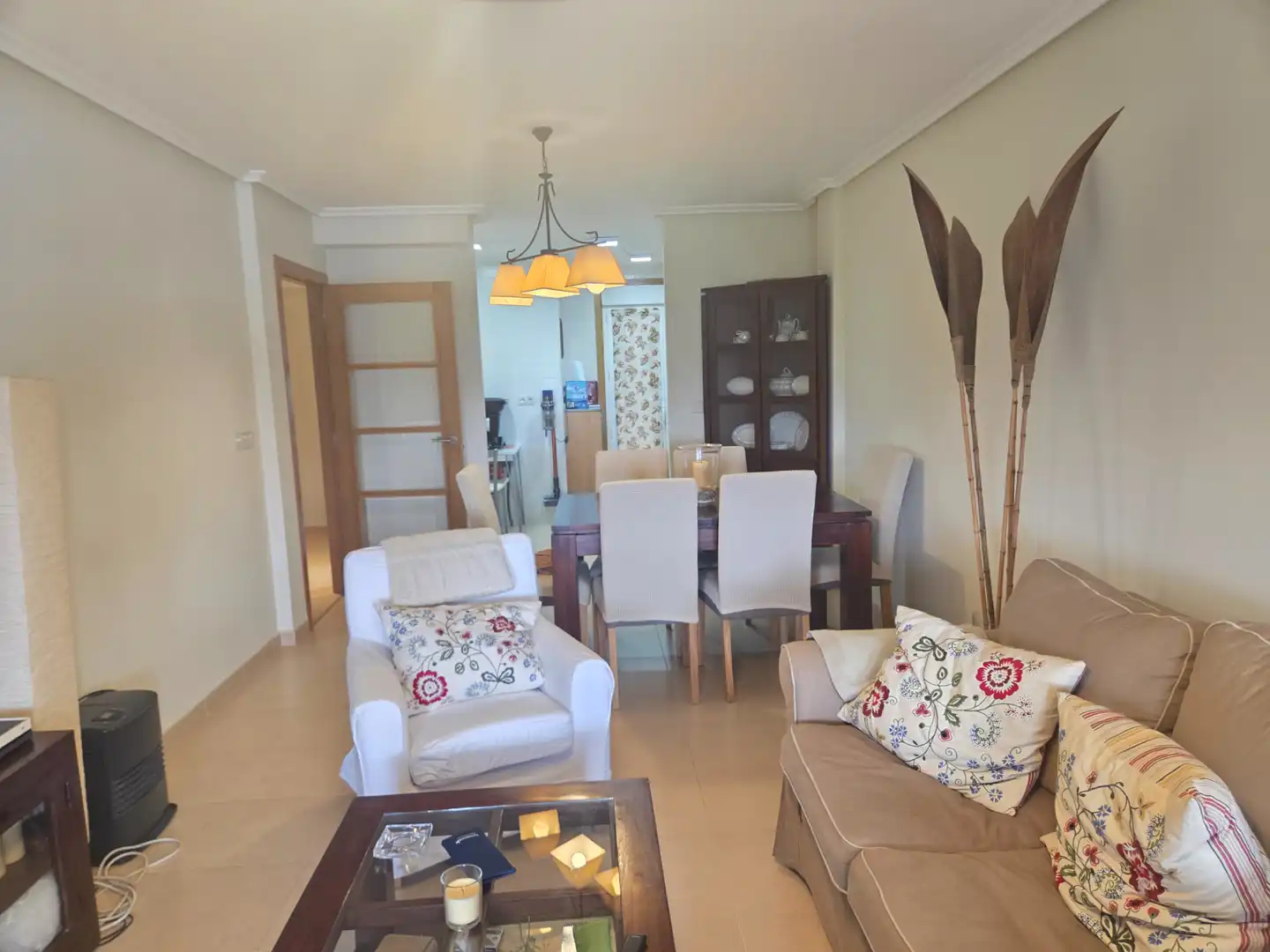 Living room of Flat for sale in Barreiros  with Terrace, Storage room and Furnished
