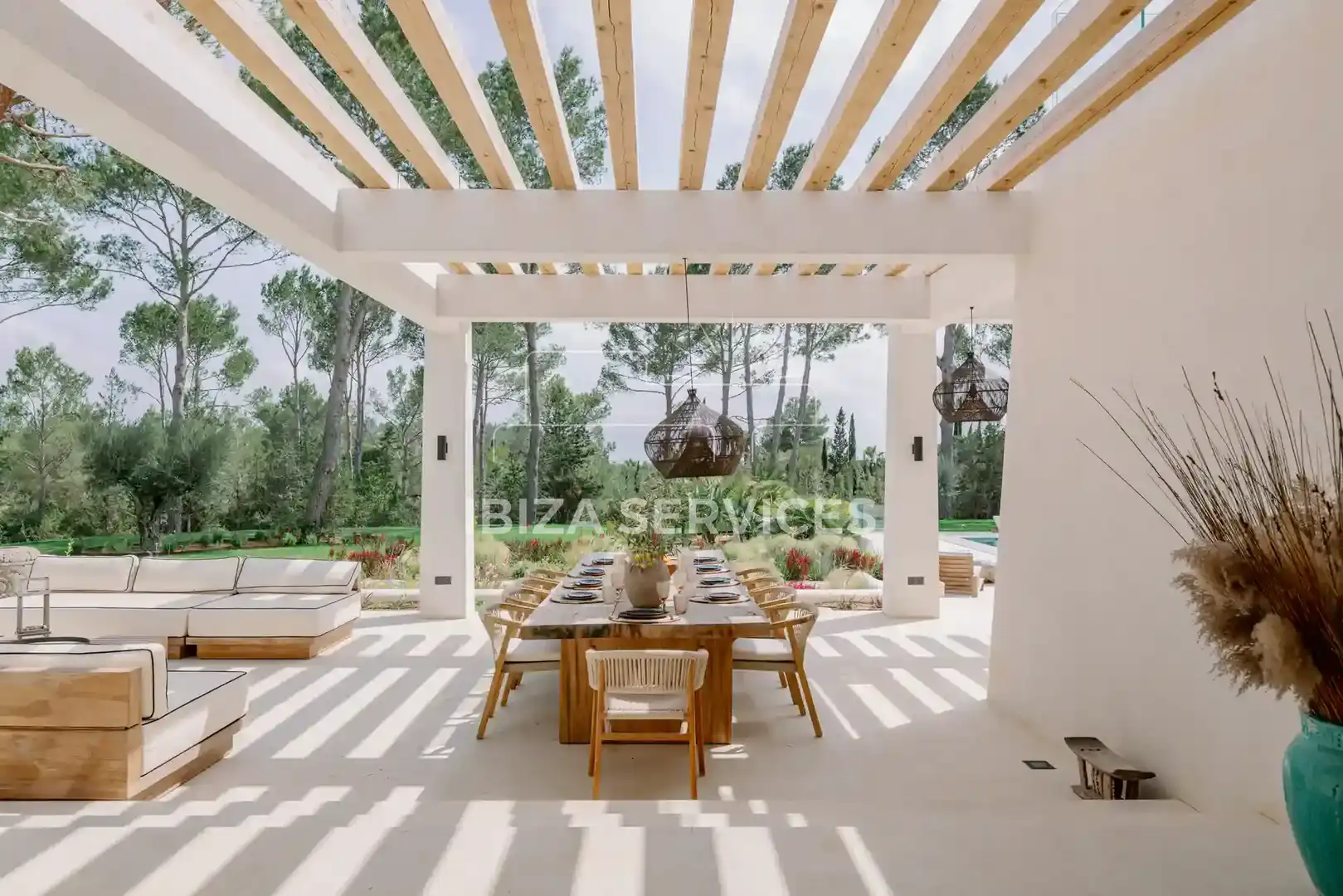 Terrasse von Haus oder Chalet zum Verkauf in Santa Eulària des Riu mit Klimaanlage und Schwimmbad