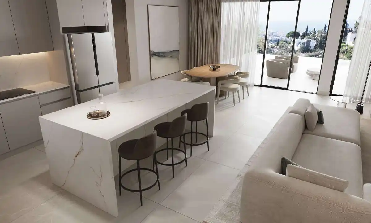Cocina de Ático en venta en Estepona con Piscina comunitaria