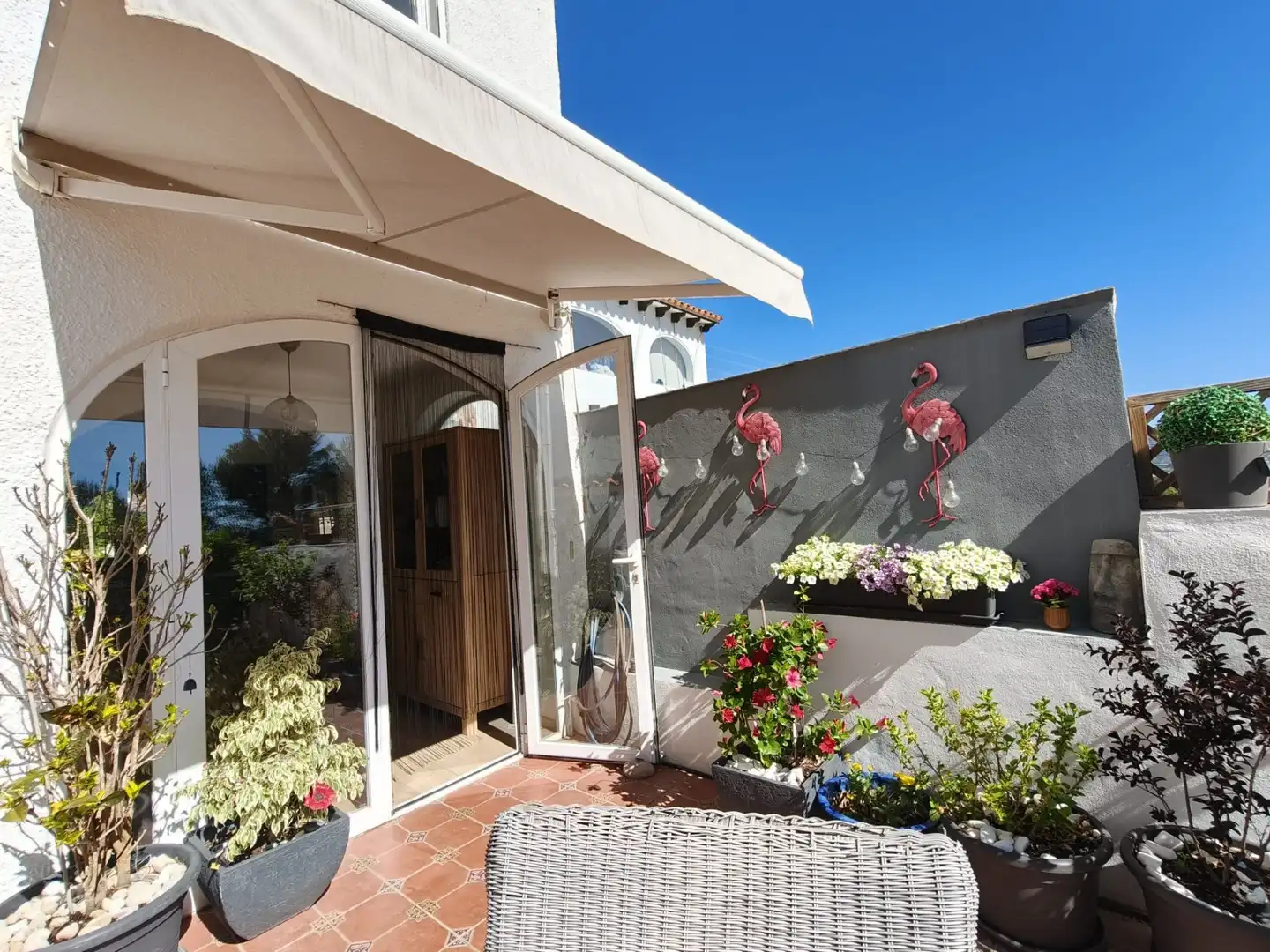 Terrace of Detached homes for sale in La Nucia  with Air Conditioner, Heating and Private garden