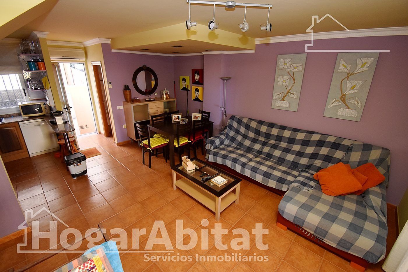 Living room of Single-family semi-detached for sale in Moncofa  with Terrace and Balcony