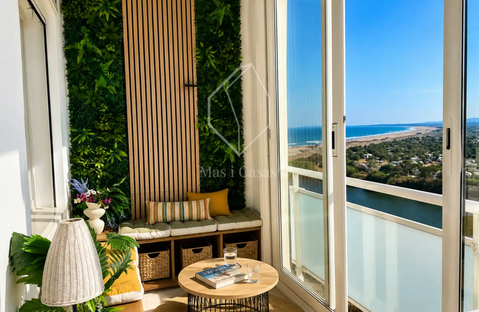 Terrasse von Wohnungen zum Verkauf in Empuriabrava mit Klimaanlage, Terrasse und Möbliert