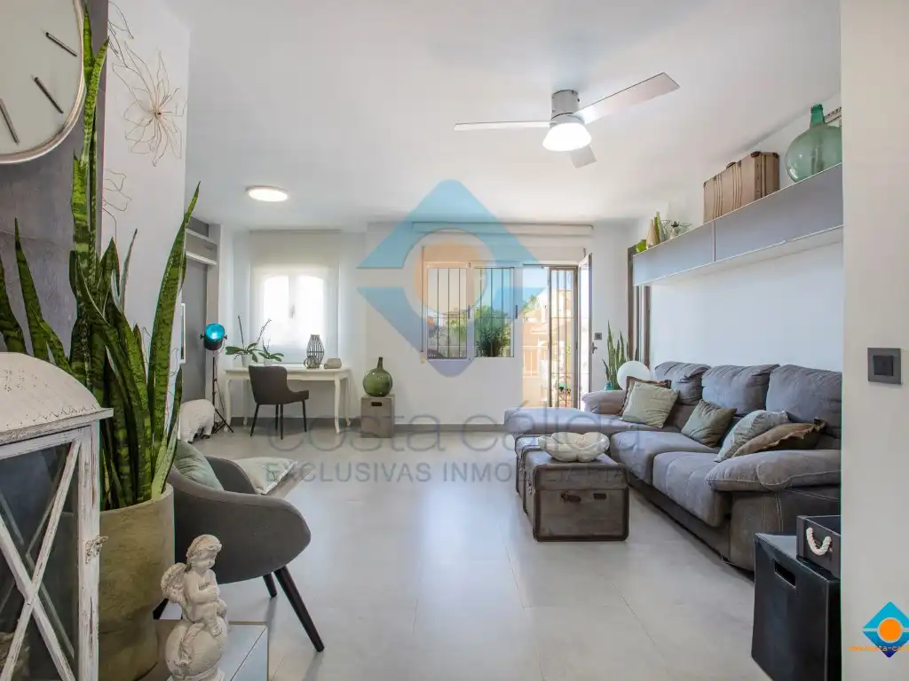 Wohnzimmer von Wohnung zum Verkauf in Mazarrón mit Klimaanlage, Terrasse und Möbliert