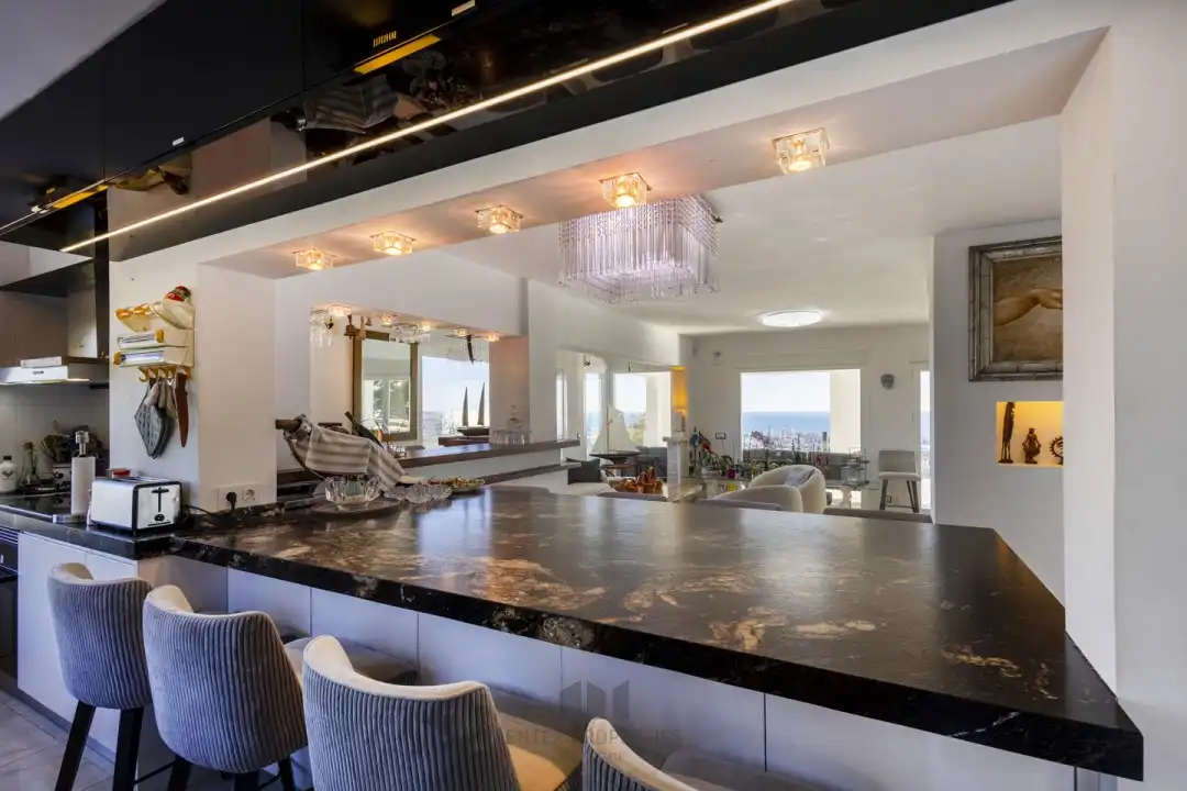 Kitchen of Flat for rent in Calpe / Calp  with Air Conditioner, Heating and Terrace