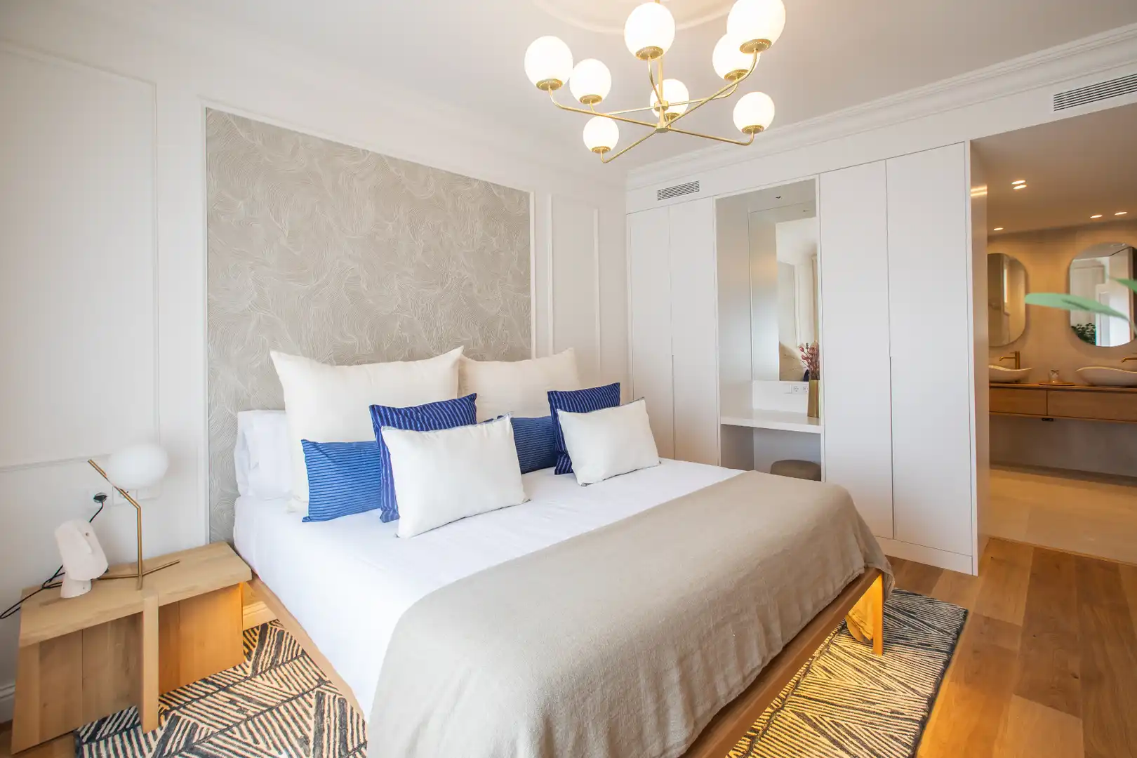 Schlafzimmer von Wohnung zur Miete in Barcelona mit Klimaanlage, Heizung und Parkett