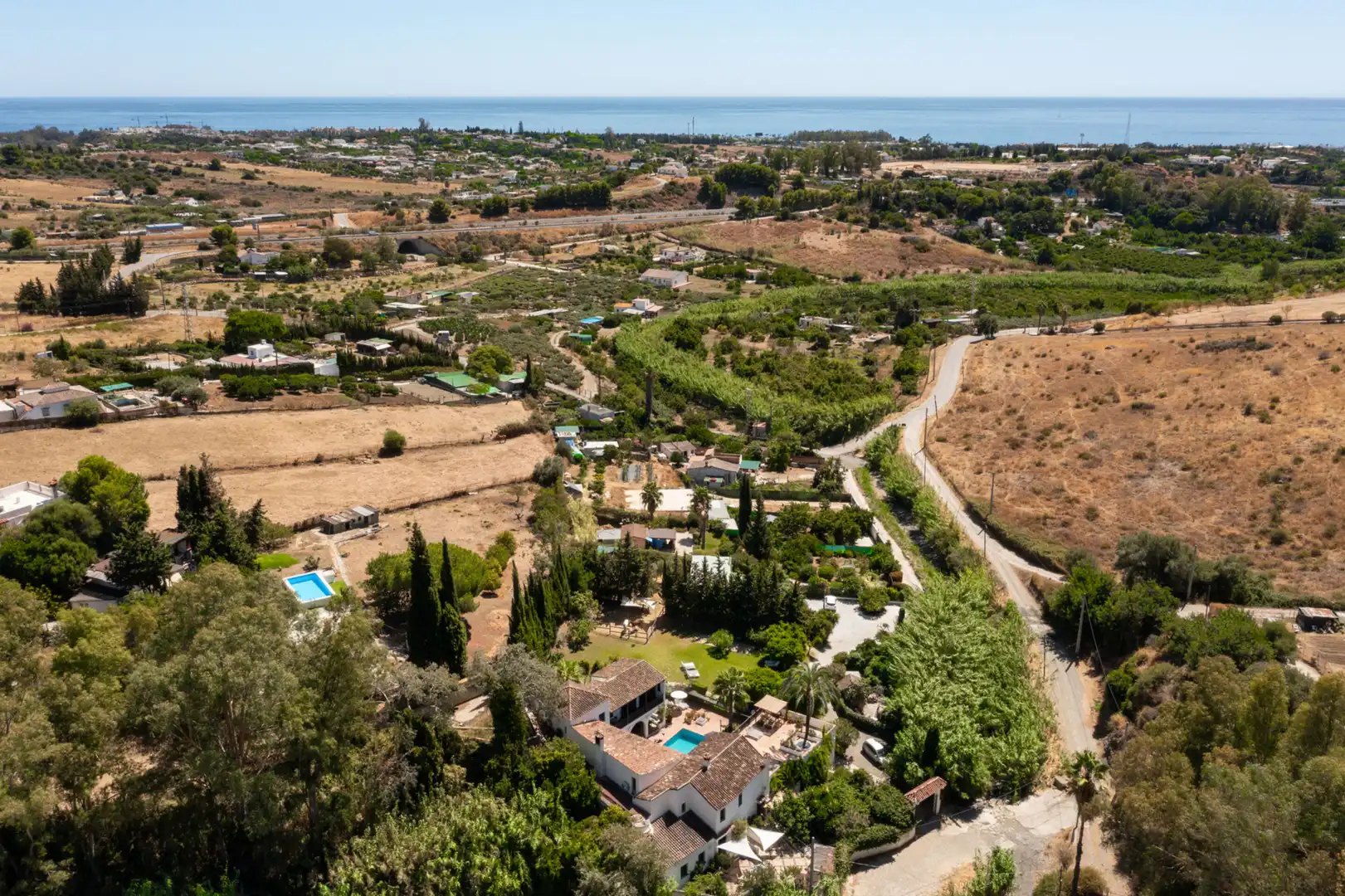 Außenansicht von Country house zum Verkauf in Estepona mit Klimaanlage, Privatgarten und Terrasse