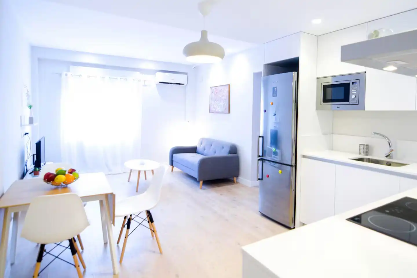 Kitchen of Flat for rent in Terrassa  with Air Conditioner and Furnished