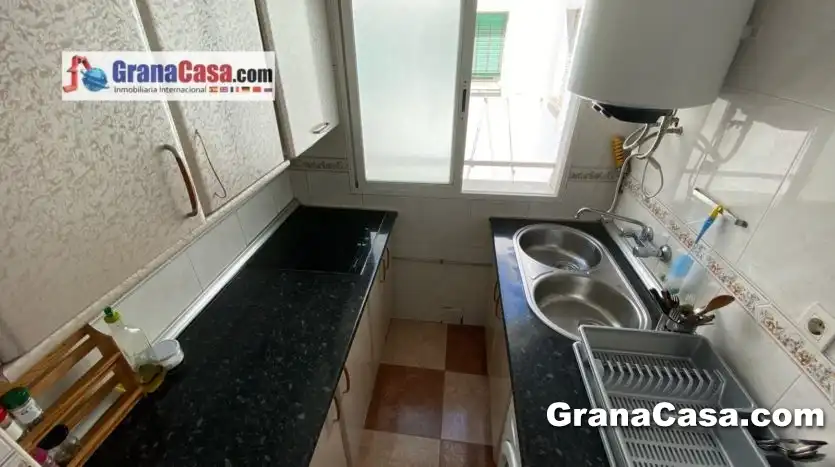 Kitchen of Attic for rent in Granada  with Air Conditioner, Heating and Terrace