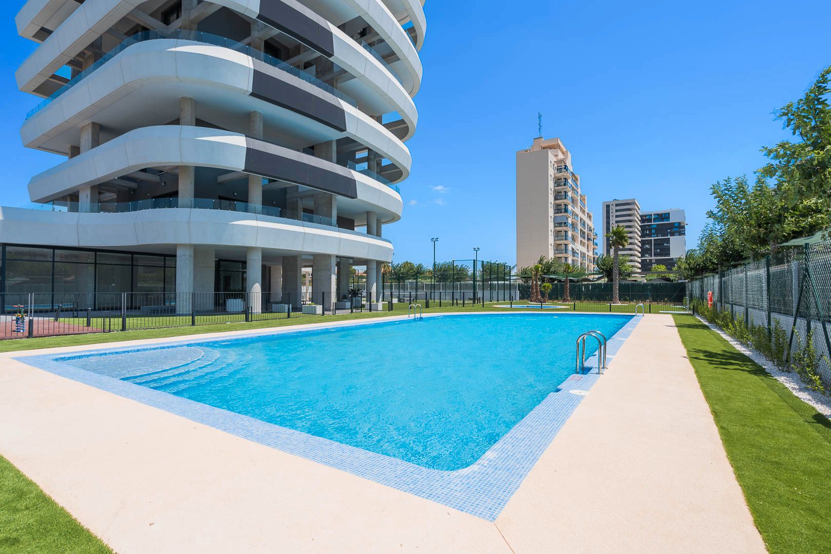 Swimming pool of Flat for sale in Calpe / Calp  with Swimming Pool