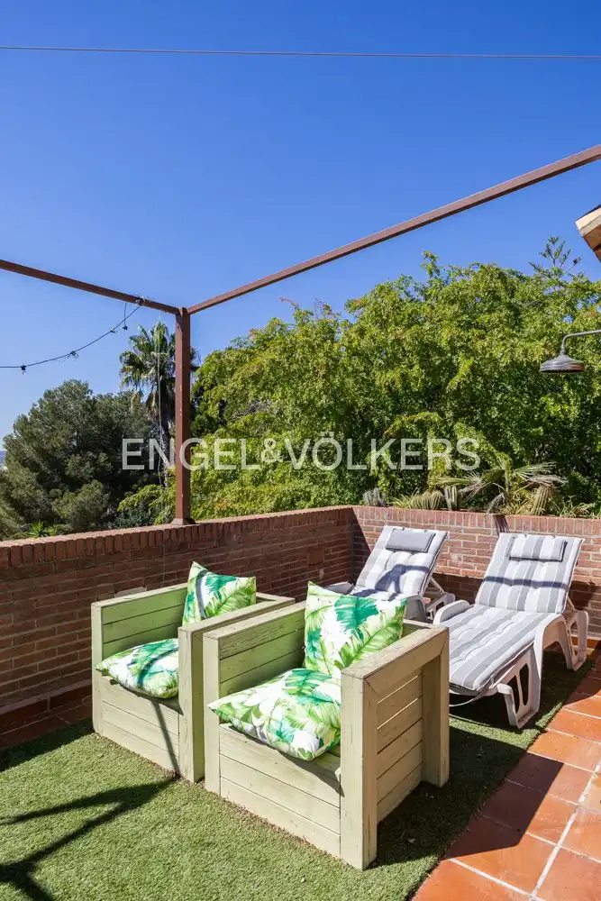 Terrace of Houses for rent in Riba-roja de Túria  with Air Conditioner, Heating and Private garden