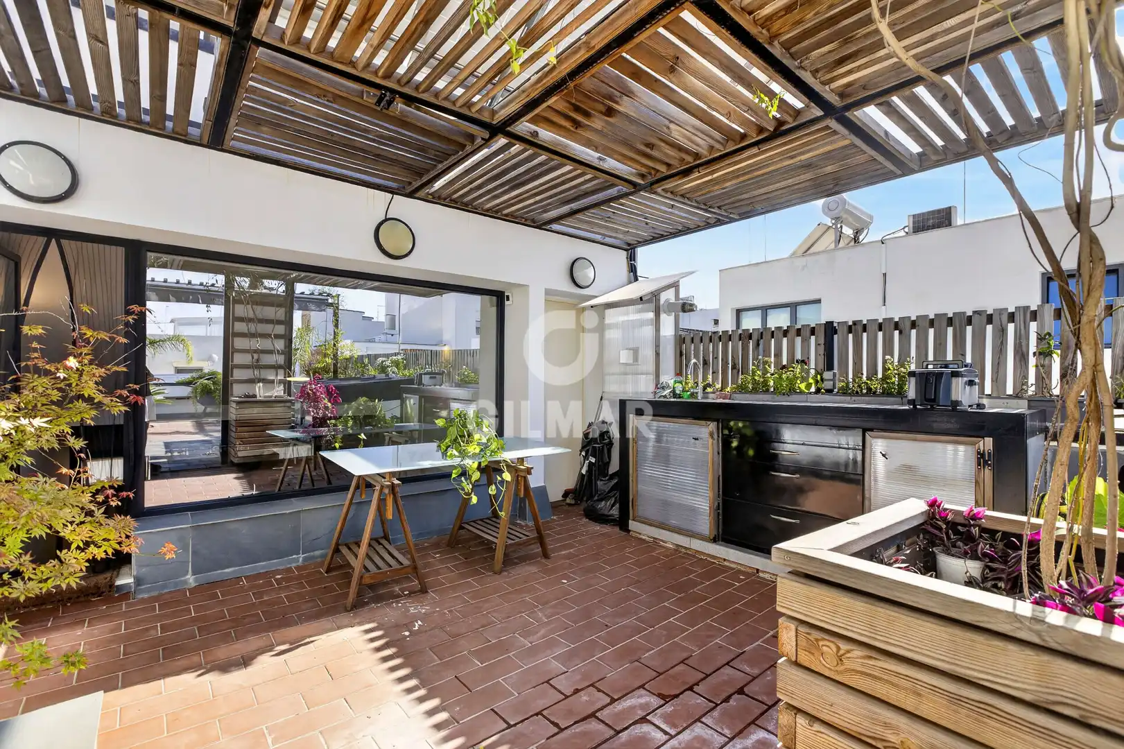 Terrace of Detached homes for sale in Sevilla  with Heating and Swimming Pool