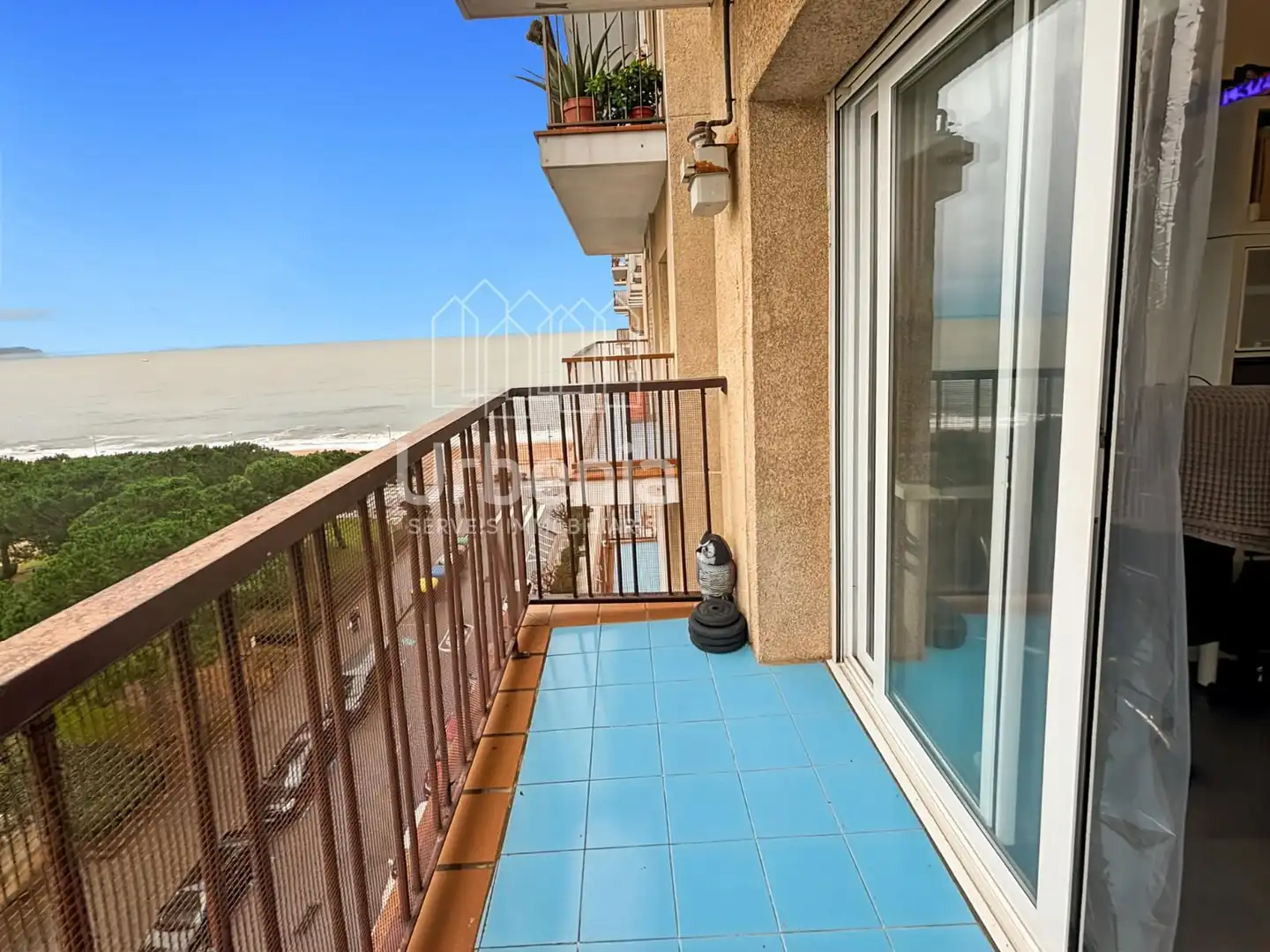 Balcony of Flat for sale in Blanes  with Air Conditioner, Terrace and Swimming Pool