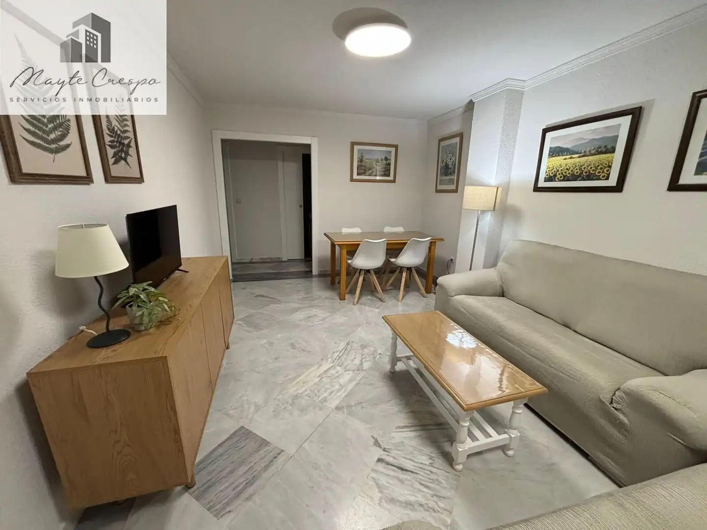 Living room of Flat for rent in Granada  with Heating and Furnished