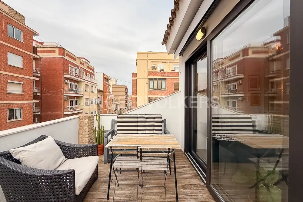 Terrasse von Wohnung zur Miete in Valencia mit Klimaanlage, Heizung und Terrasse