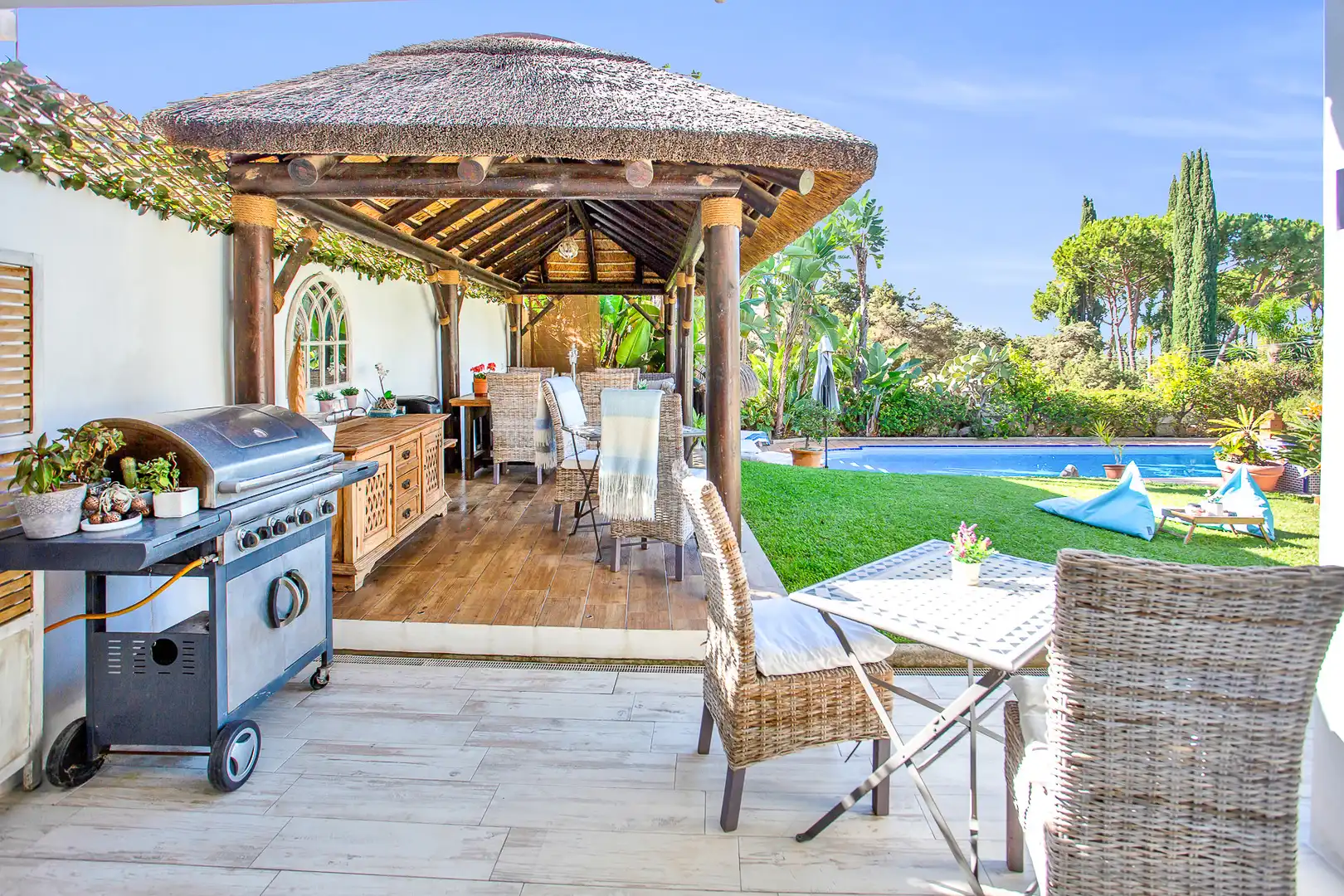 Terrassa de Casa o xalet de lloguer en Marbella amb Aire condicionat, Calefacció i Jardí privat