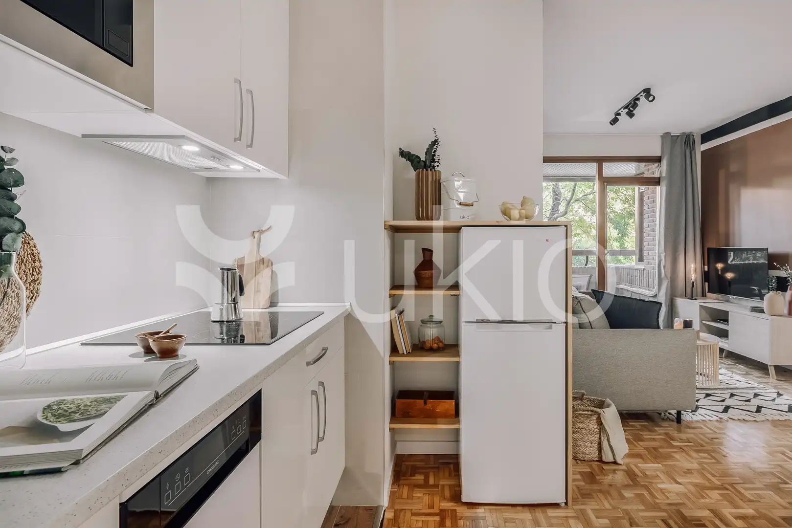 Kitchen of Apartments for rent in Madrid  with Air Conditioner, Heating and Terrace
