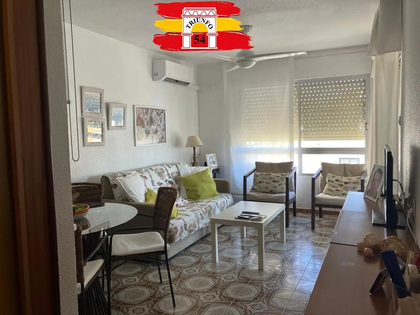 Sala d'estar de Pis en venda en Pilar de la Horadada amb Aire condicionat, Traster i Moblat
