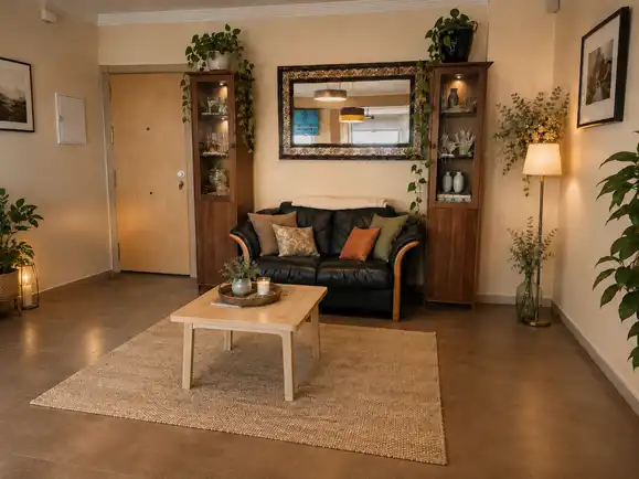 Sala de estar de Apartamento en venta en Torrox con Aire acondicionado, Calefacción y Jardín privado