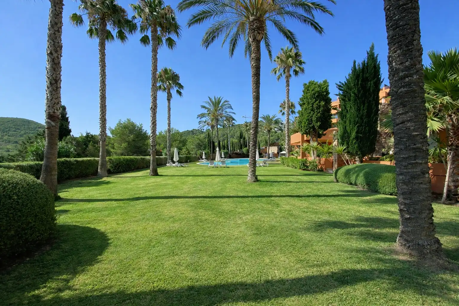 Jardín de Apartamento en venta en Santa Eulària des Riu con Aire acondicionado, Calefacción y Terraza