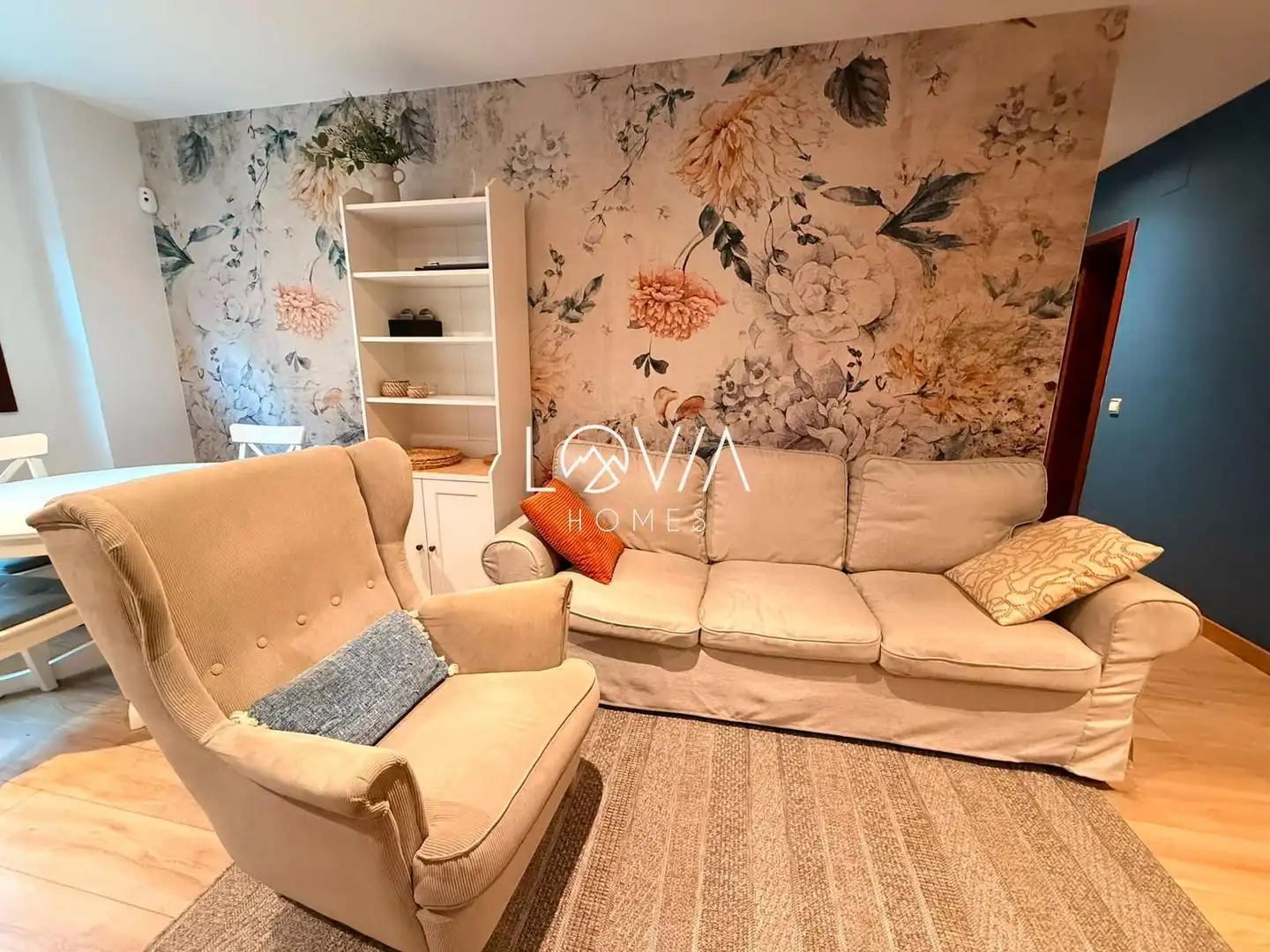 Living room of Flat for sale in Gijón   with Heating and Furnished