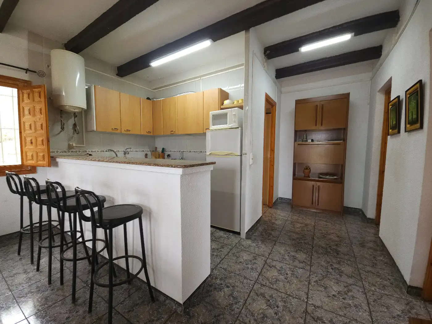 Cuina de Casa o xalet en venda en L'Ametlla de Mar  amb Jardí privat, Terrassa i Traster
