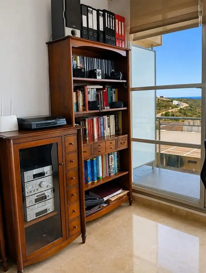 Sala de estar de Casa o chalet en venta en Peñíscola / Peníscola con Aire acondicionado, Jardín privado y Terraza