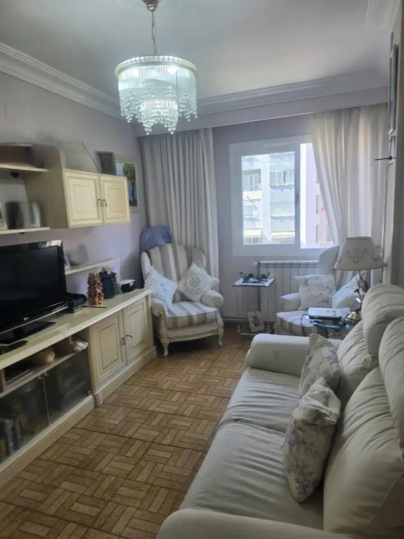 Living room of Flat for sale in  Palma de Mallorca  with Heating, Furnished and Balcony