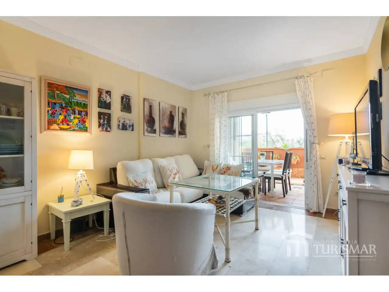 Living room of Apartments for sale in Ayamonte  with Air Conditioner, Terrace and Furnished