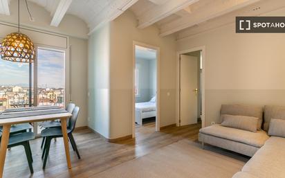 Living room of Flat to rent in  Barcelona Capital  with Air Conditioner, Heating and Furnished
