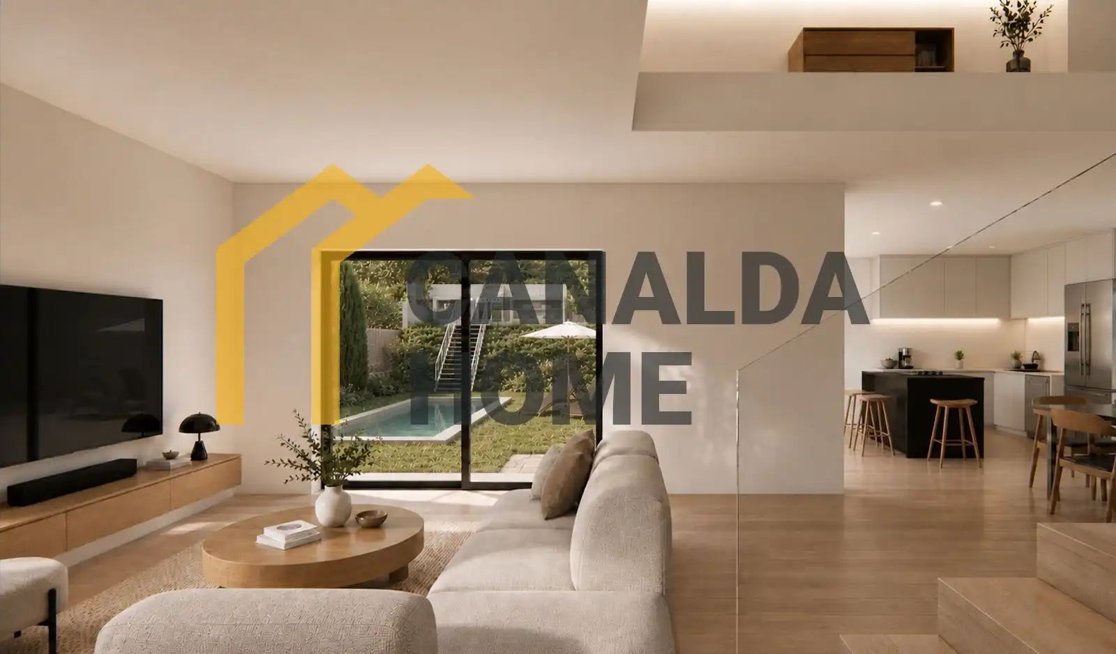 Sala de estar de Casa o chalet en venta en Sant Vicenç de Montalt con Aire acondicionado, Calefacción y Jardín privado