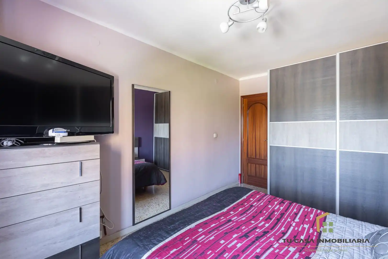 Schlafzimmer von Wohnung zum Verkauf in Badalona mit Klimaanlage, Heizung und Möbliert