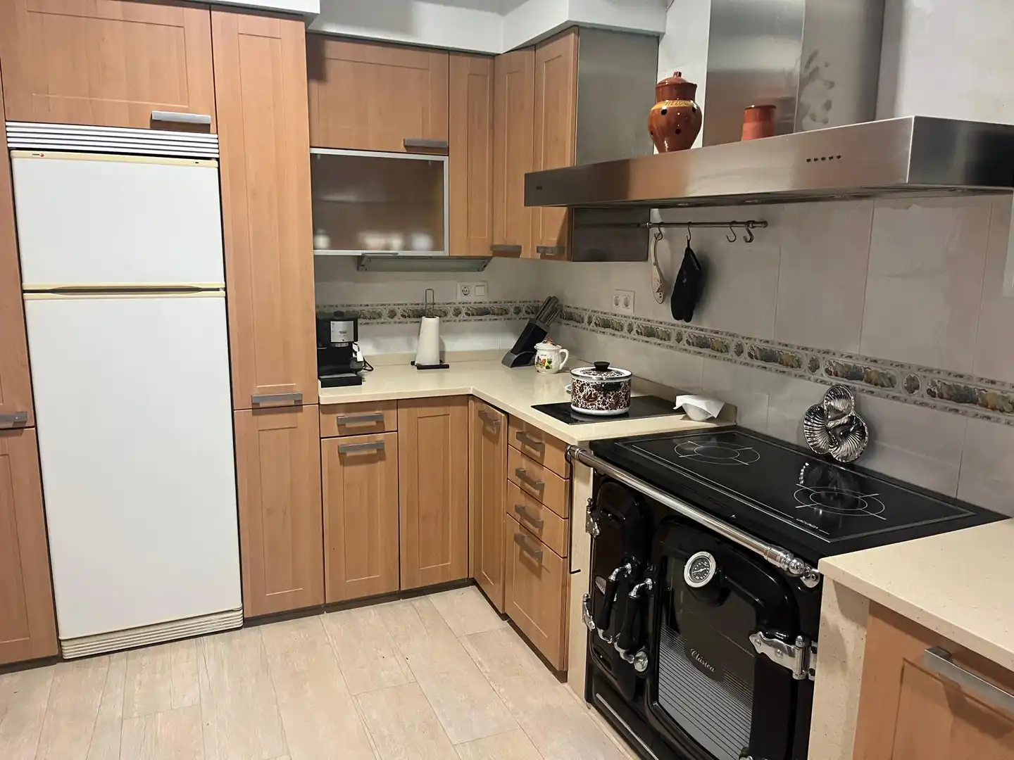 Cocina de Casa o chalet en venta en Crecente con Jardín privado, Terraza y Piscina