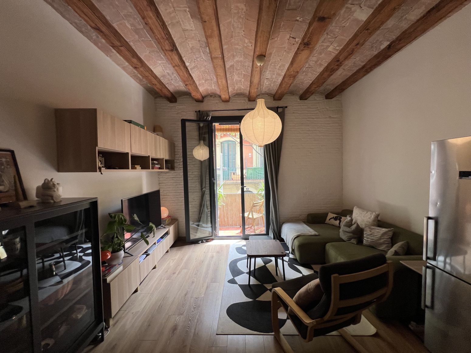 Sala d'estar de Pis en venda en  Barcelona Capital amb Aire condicionat, Calefacció i Parquet