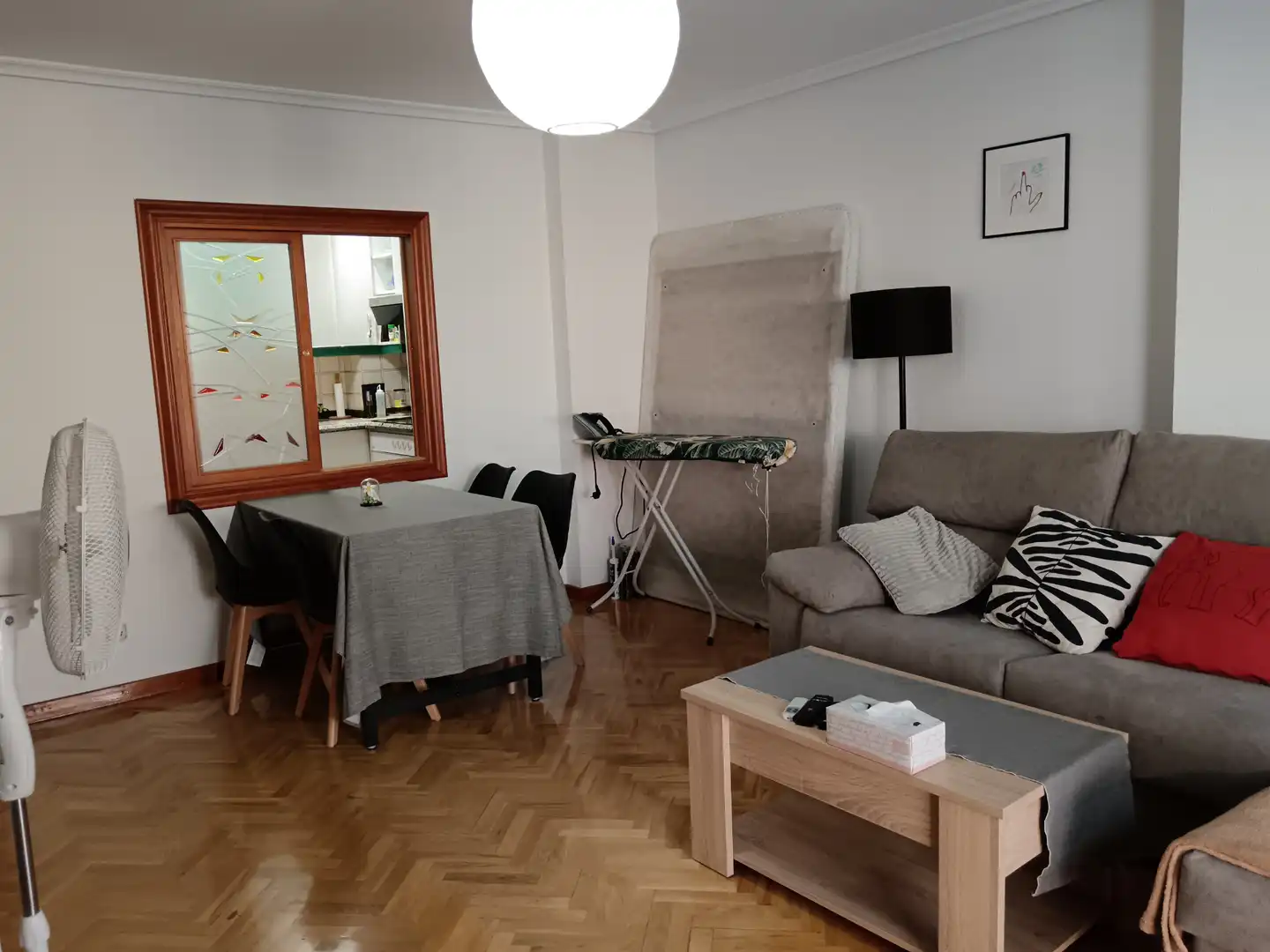 Wohnzimmer von Wohnung zur Miete in Valladolid mit Heizung, Parkett und Terrasse